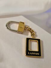 VINTAGE 1980s LANVIN Paris DESIGNER KEYCHAIN BY SINGAPORE AIRLINES TAG FOB Italy picture