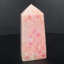 148g Natural pink colour  Australian jade ObeliskQuartz Crystal Tower Healing picture