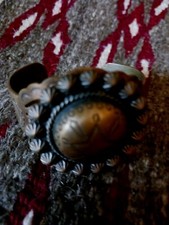 ** VINTAGE NATIVE AMERICAN  NAVAJO   COPPER CUFF FRED HARVY ERA REALLY FINE*** picture