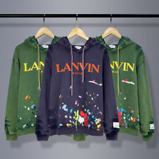 Lanvin High-Quality Fall/winter Washed Graffiti Print Cotton Hooded Sweatshirt picture