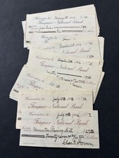Vintage 1900’s Check Fauquier National Bank Warrenton VA.     D20 picture
