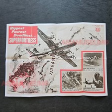 1940 WW2 USA AMERICA AIRCRAFT BOMBER FORTRESS PILOT BATTLE PROPAGANDA POSTER Q7 picture