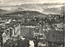 Luzern Switzerland Säliquartier City View Alps RPPC Real Photo Postcard Unused picture