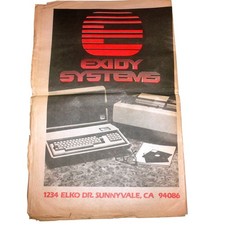 Vintage 1981 Exidy Sorcerer Computer Catalog Newspaper Systems News Vol 1 No 1 picture