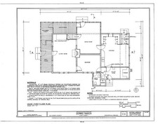 Photo:Springfield Oregon Dorris Ranch House Floor Plan 1900s HABS picture