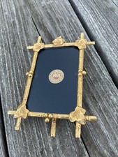 Elias Artmetal Picture Frame 18k Gold Electroplated 1997 Model 1881 Bamboo Motif picture
