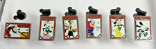 Disney DCA Construction Fence Series Pin Lot 6 Oswald Mortimer Horace Pete Wolf picture