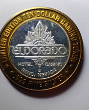 Eldorado Reno NV  $10 Silver Strike Casino Token.     0.6 oz .999 Fine Silver picture