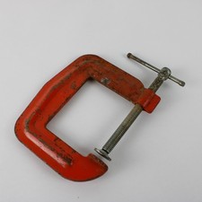 Vintage Stanley Handyman H155 C-Clamp 2-1/2 Inch by 2-1/2 Inch Made in USA picture
