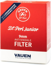Dr. Perl Junior 9Mm Pipe Filters - 40 Count - Activated Charcoal & Ceramic Caps picture