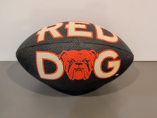 Vintage RED DOG Beer Promotional Football Black Orange Bulldog Logo - USED picture