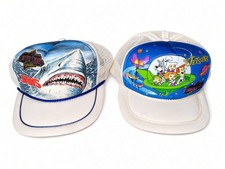 RARE 1990 Universal Studios Florida JAWS Jetsons KandiTops SAMPLE Prototype Hats picture