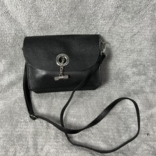 Authentic Botkier Waverly Pebble Leather Crossbody Bag used black silver picture