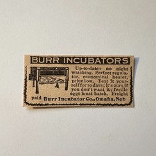 Burr Incubator Co Up-To-Date Freight Paid Omaha NE 1906 Minneapolis Ad 5AL1-S15 picture