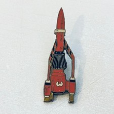 VTG  THUNDERBIRDS THUNDERBIRD 3 SPACECRAFT Enamel Lapel Pin Gerry Anderson picture