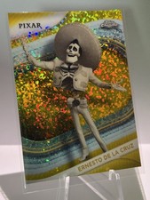 Topps Pixar Disney Ernesto de la Cruz 73 Pixar Disney Yellow Mini Diamonds picture
