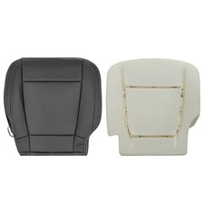 Front Driver Side Bottom Seat Cover & Foam Cushion Replacement Perforated Mic... picture