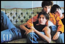 Gap Clothing Groove 1990s Print Advertisement (2 pages) 1996 Teens on a Couch picture