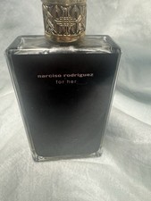 Narcisco Rodriguez~for her~3.3oz  SPRAY BOTTLE EMPTY-PERFUME BOTTLE COLLECTOR-Bk picture
