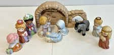 1987 11 Pcs. Avon Heavenly Blessings Nativity Collection Figurines Christmas picture