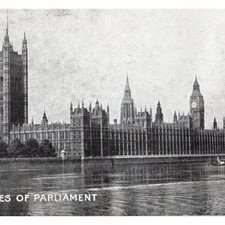 Houses Of Parliament Antique Postcard Great Britain Unposted England Vintage picture