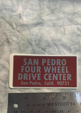 SAN PEDRO FOUR WHEEL  Repro of Vintage Off Road 4X4 BAJA VW RACING Sticker Decal picture