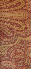 ETRO Moghul Granato Cotton Wool Polyester Paisley Italy Red Remnant New Woven picture
