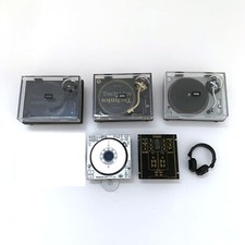 Technics Miniature Collection Complete Set DJ Turntable Mixer Headphone Figurine picture