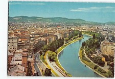 Postcard Blick auf Kai mit Donaukanal Vienna Austria picture