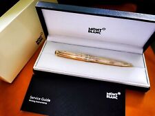 New Authentic Montblanc 2866 Meisterstuck Ballpoint Gold Star Pen 164P picture