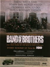 Jeep 2001 HBO Band of Brothers Vintage Print Ad Tom Hanks Jeeps In Normandy VTG picture