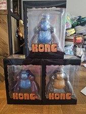 KONG Kong Vinyl Figure Lot of 3 Blue/Brown Boxed 