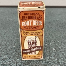 Vtg Old Original J.B. Douglass Root Beer Extract Original Box Excellent Cond. picture