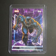 2026 Topps Marvel Neon Black Panther #67 COLOR MATCH PURPLE DIAMANTÉ 50/75 OBO picture