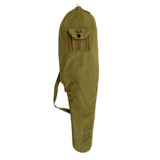 WW2 M1 CARBINE FLEECE LINED CANVAS CASE WITH CARRY STRAP Marked picture