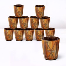 Handicrafts Home Viking Horn Shot Glasses Set of 12 Rustic Medieval Decor picture