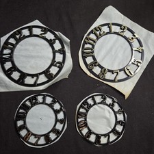 4pc Vintage Plastic Adhesive Mantle Clock Numbers 2 Sizes picture