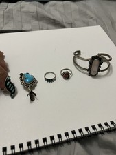 native american jewelry lot sterling picture