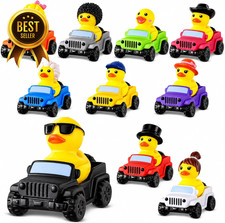 40 Pcs Rubber Ducks for Jeeps, 20 Ducks with 20 Colorful Ducking Vehicles picture