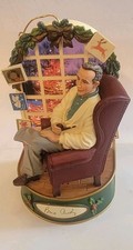 At Home With Bing Crosby Musical White Christmas Ornament, Works Carlton Cards picture