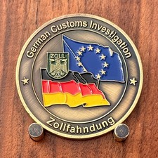 German Customs Zollfahndung Frankfurt Double Sided Challenge Coin M#36 picture