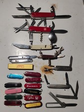 Victorinox Wenger Delemont Pan American Pocket Knives Lot Of 21 Advertisin Knife picture