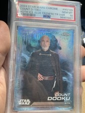2024 Star Wars Chrome Count Dooku Hoth Ice Blue Frozen Fractor Psa 10 picture