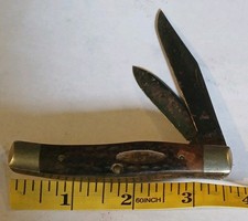 Vintage 1981 Case XX USA 9 Dot 62032 Texas Jack Jigged Bone 2 Blade Knife picture
