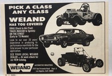 1973 Weiand Automotive Drag Track Street Camaro Original Print Ad Los Angeles CA picture