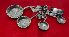 Vintage Ganz Metal Leaf Butterfly 4-Piece Measuring Spoons Set - NWT picture