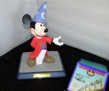 1994 Disneyana Sorcerer Mickey Mouse Figurine Signed Ron Dias 1940 Fantasia COA picture