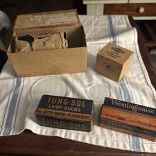 Vtg NOS NIB RAYOVAC Lens Replacement flashlight lamp bulbs tungsol, westinghouse picture
