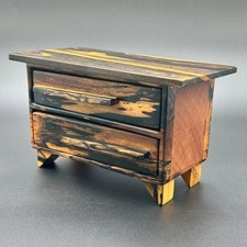 Pale Moon Ebony and Honduras Mahogany Gorgeous Grain Bandsaw Box - Odie's Oil picture