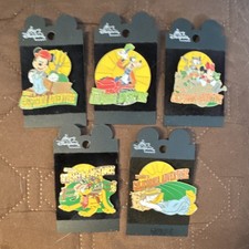RETIRED Disneyland Resorts Exclusive 2001 DCA Bountiful Harvest Pin Set of 5 picture